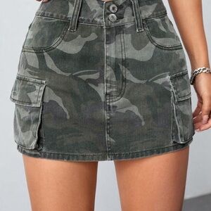 Camouflage Mini Skirt